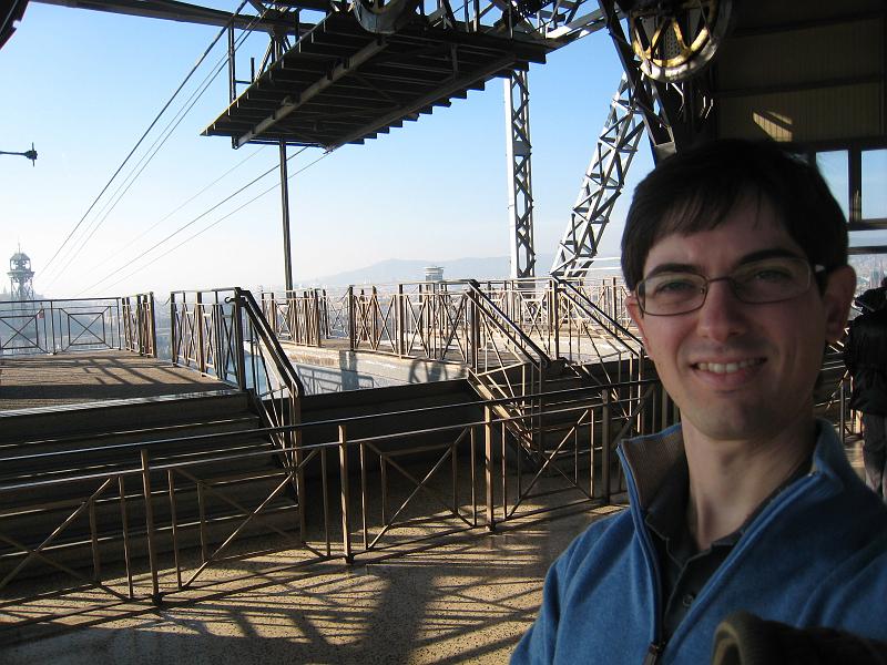At the top of the port-side station for the cable car